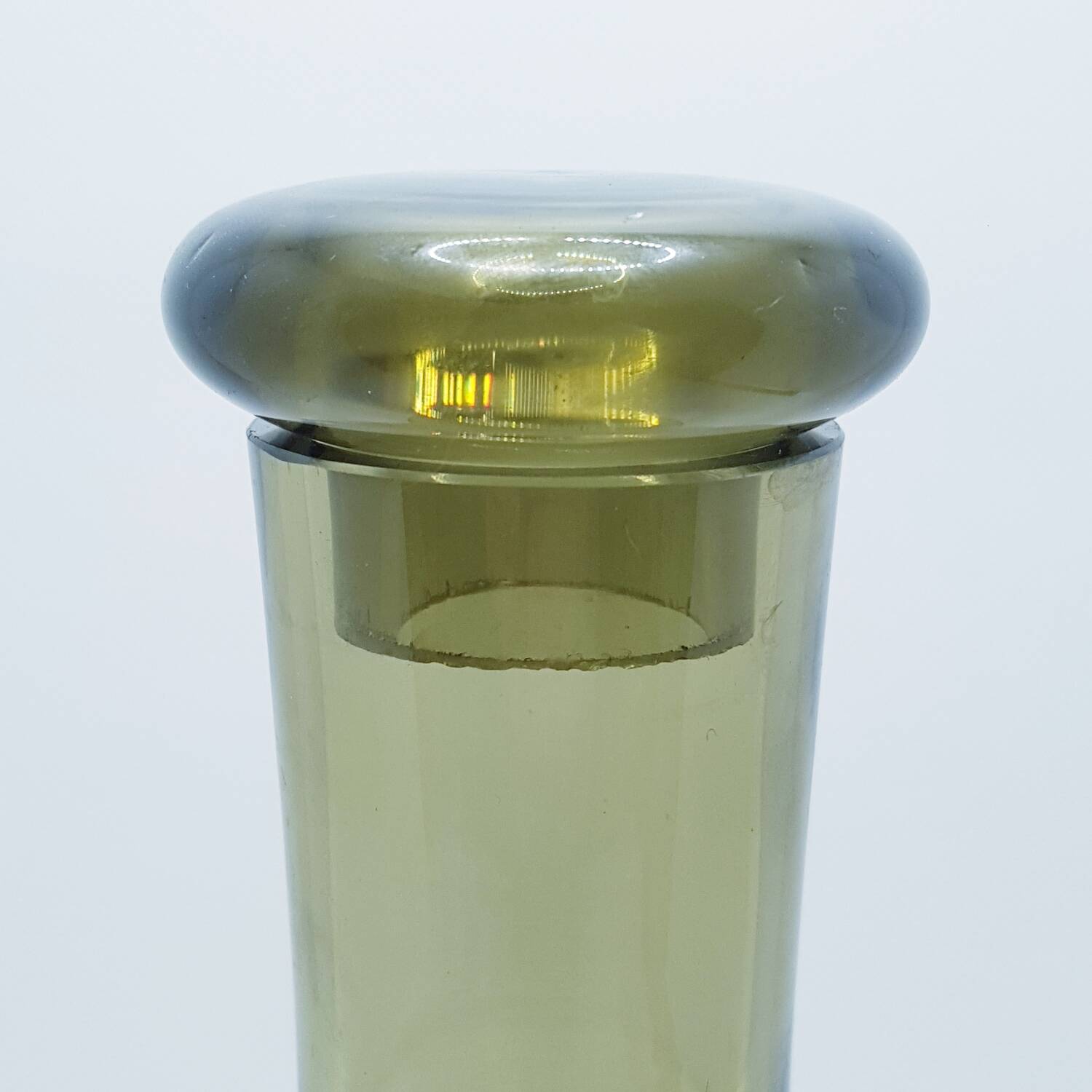 Smoked glass water carafe