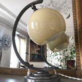 Art Deco lamp in yellow opaline glass