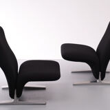 F780 Concorde Lounge Chairs by Pierre Paulin for Artifort in New Upholstery