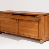 R08 elm sideboard, pierre chapo, 1960s