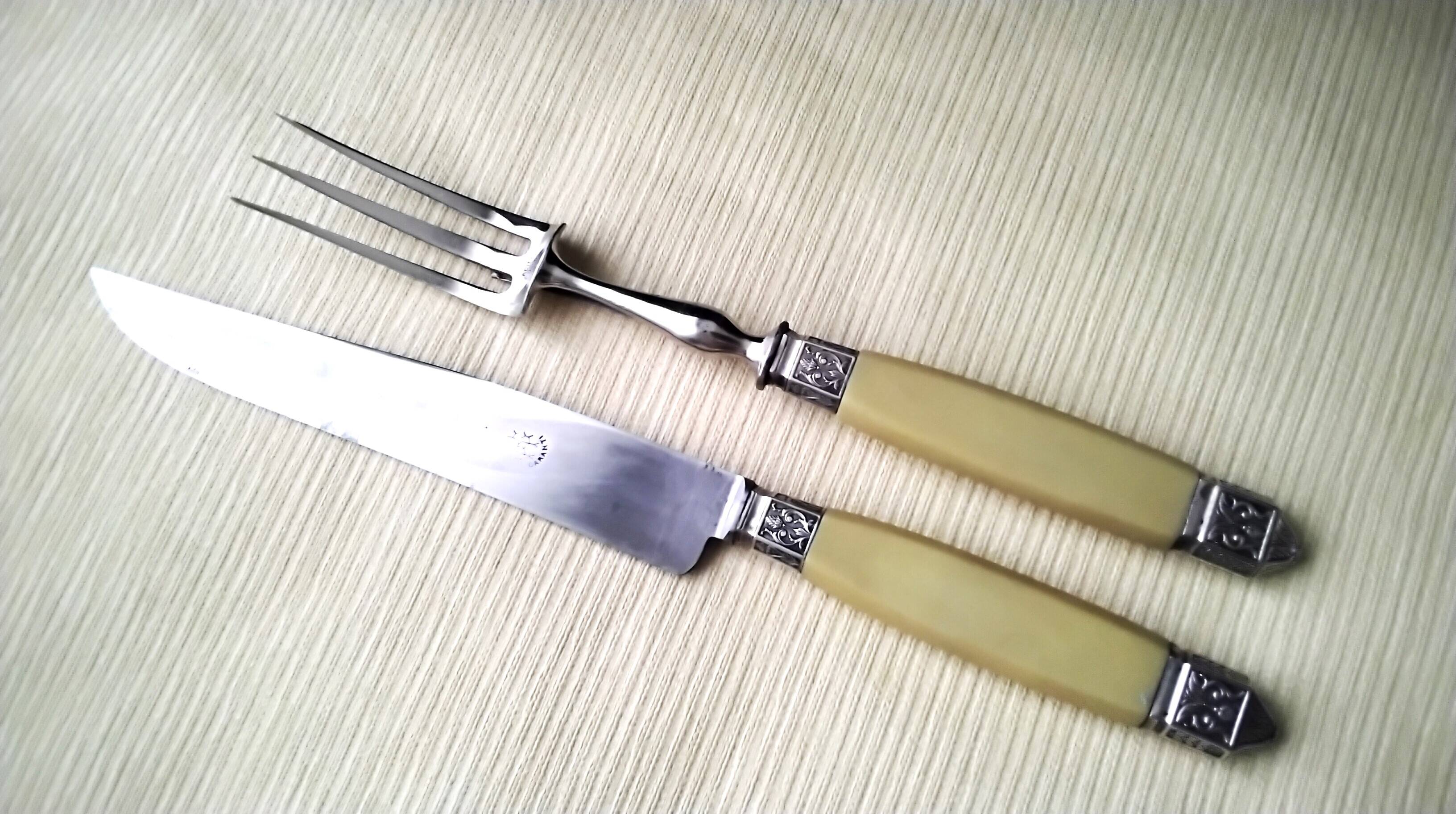 Cutting service Forged steel and bovine horn