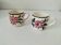 Pair of antique Saint-Amand cups – Floral decoration 4146 (1930s–50s)