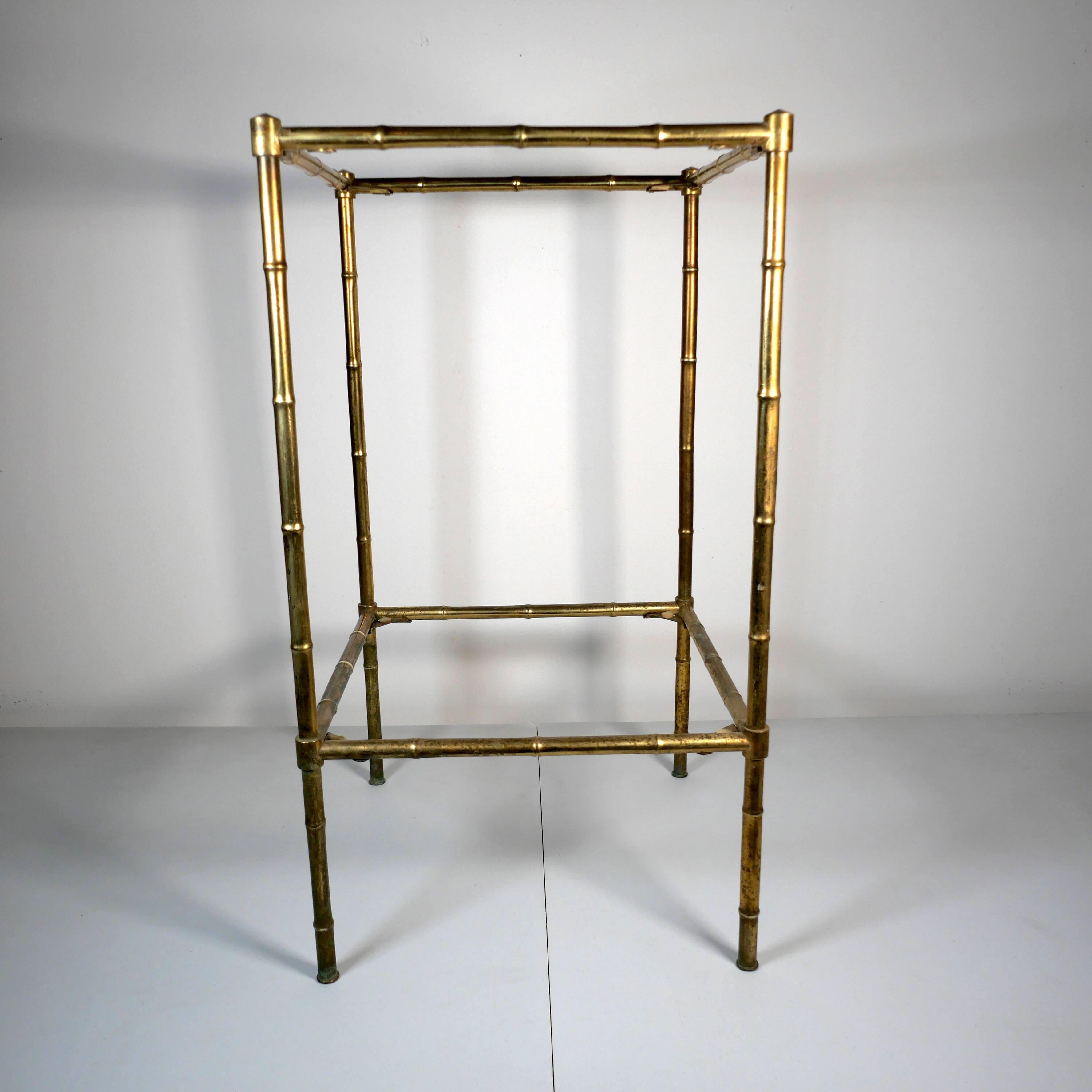 gilded brass side table