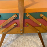 Vintage worker, sewing box feet compass