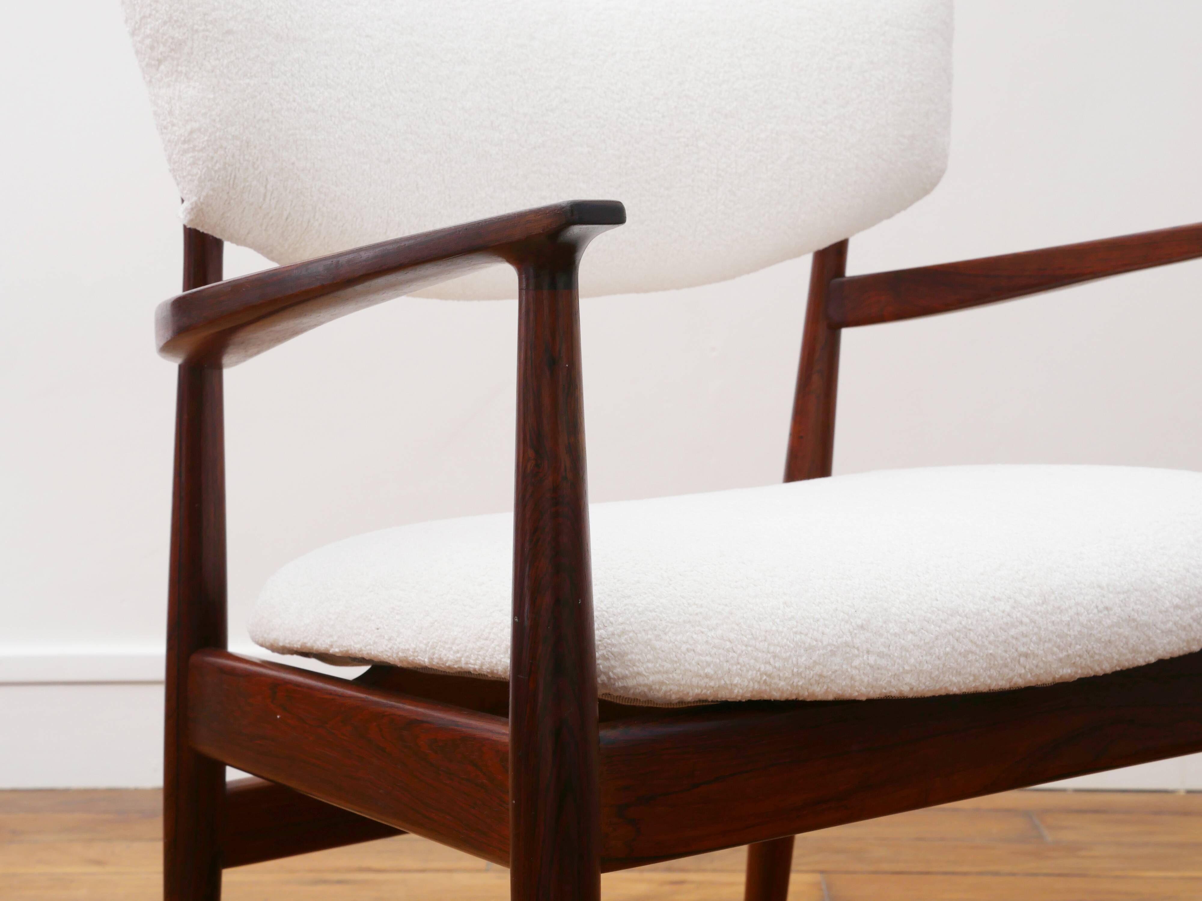 Scandinavian armchair in teak