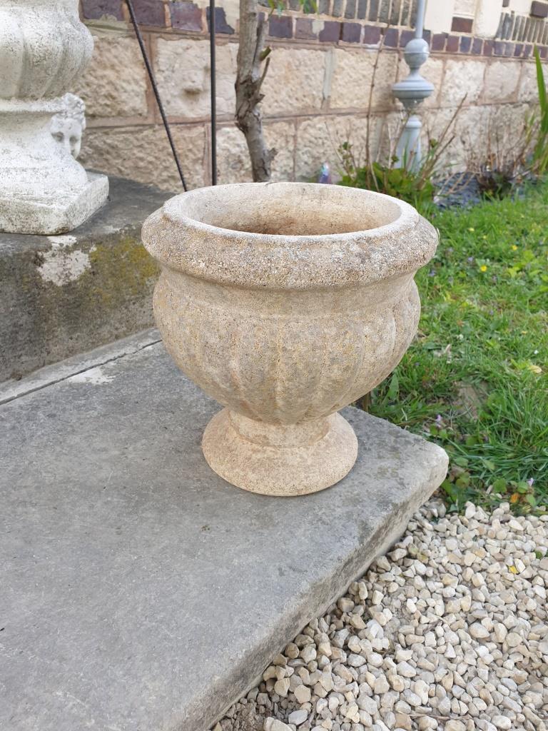 Medici vase in reconstructed stone
