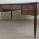 Very large oak center desk from the Art Deco period circa 1930