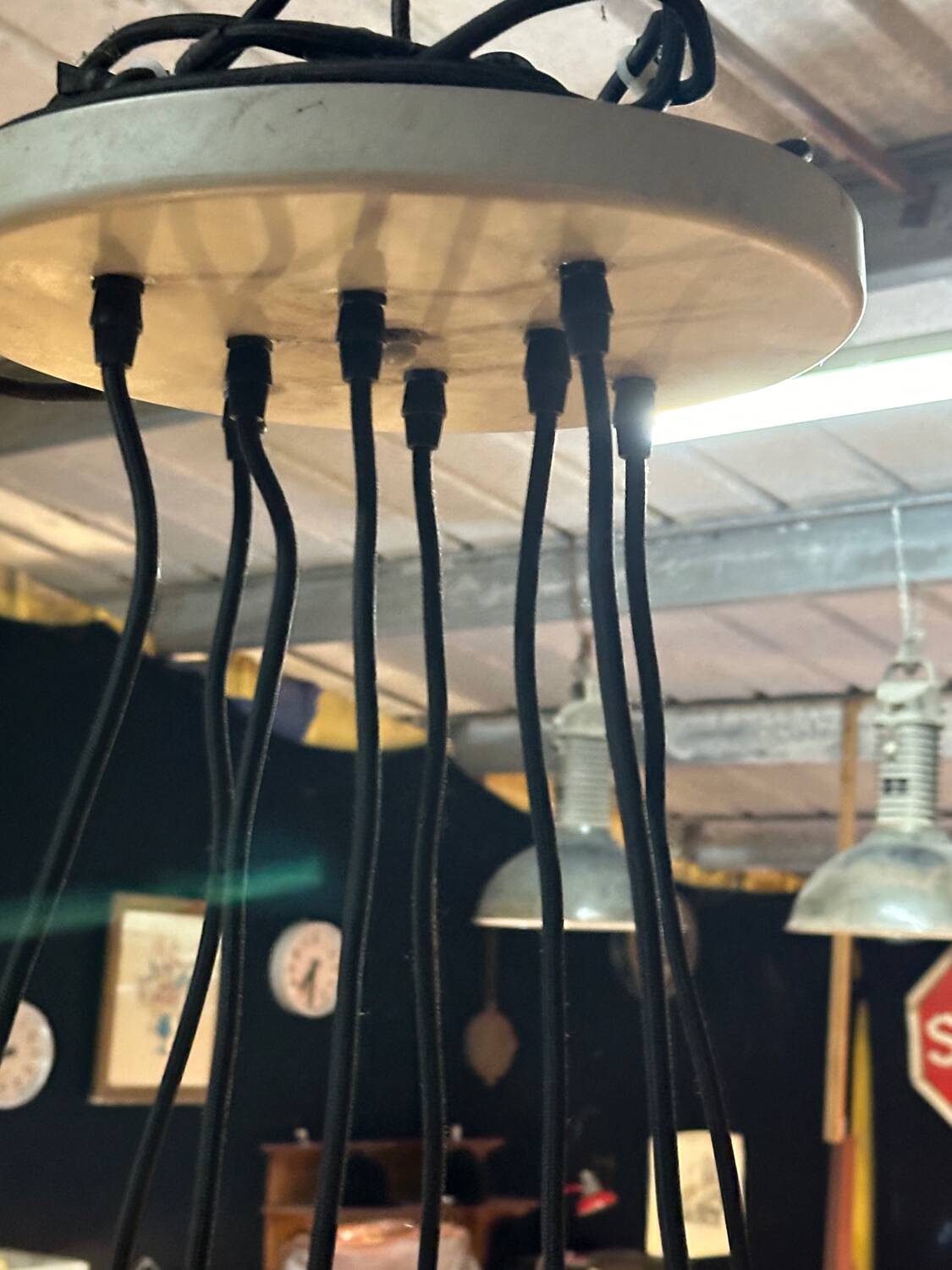 Two-tone eyeball chandelier