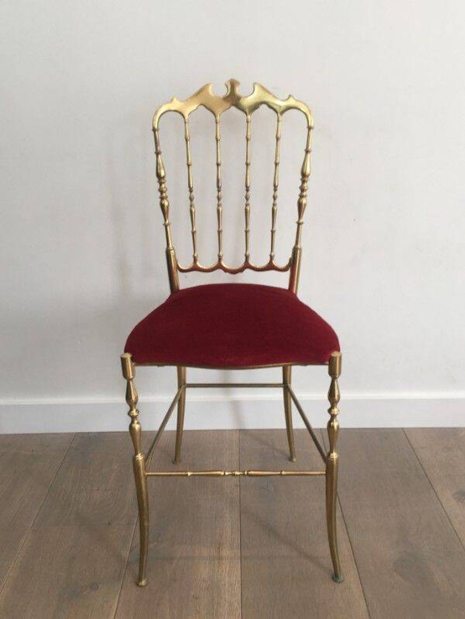 Chiavari chair in brass