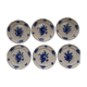 Ancient plates Blue flowers