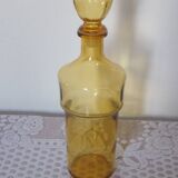 Yellow transparent glass carafe