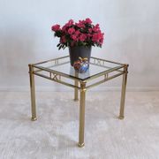 Beautiful square gold coffee table Orsenigo Italy collection 'Art Deco'