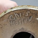 Small ceramic table lamp by Børge Christoffersen, Denmark, 1980s.