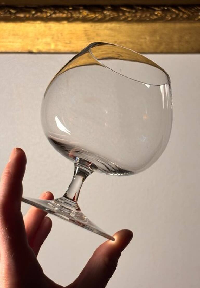 2 verres Baccarat dégustation cognac