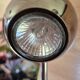 Set of 2 vintage 1970s chrome steel eye ball lamps.