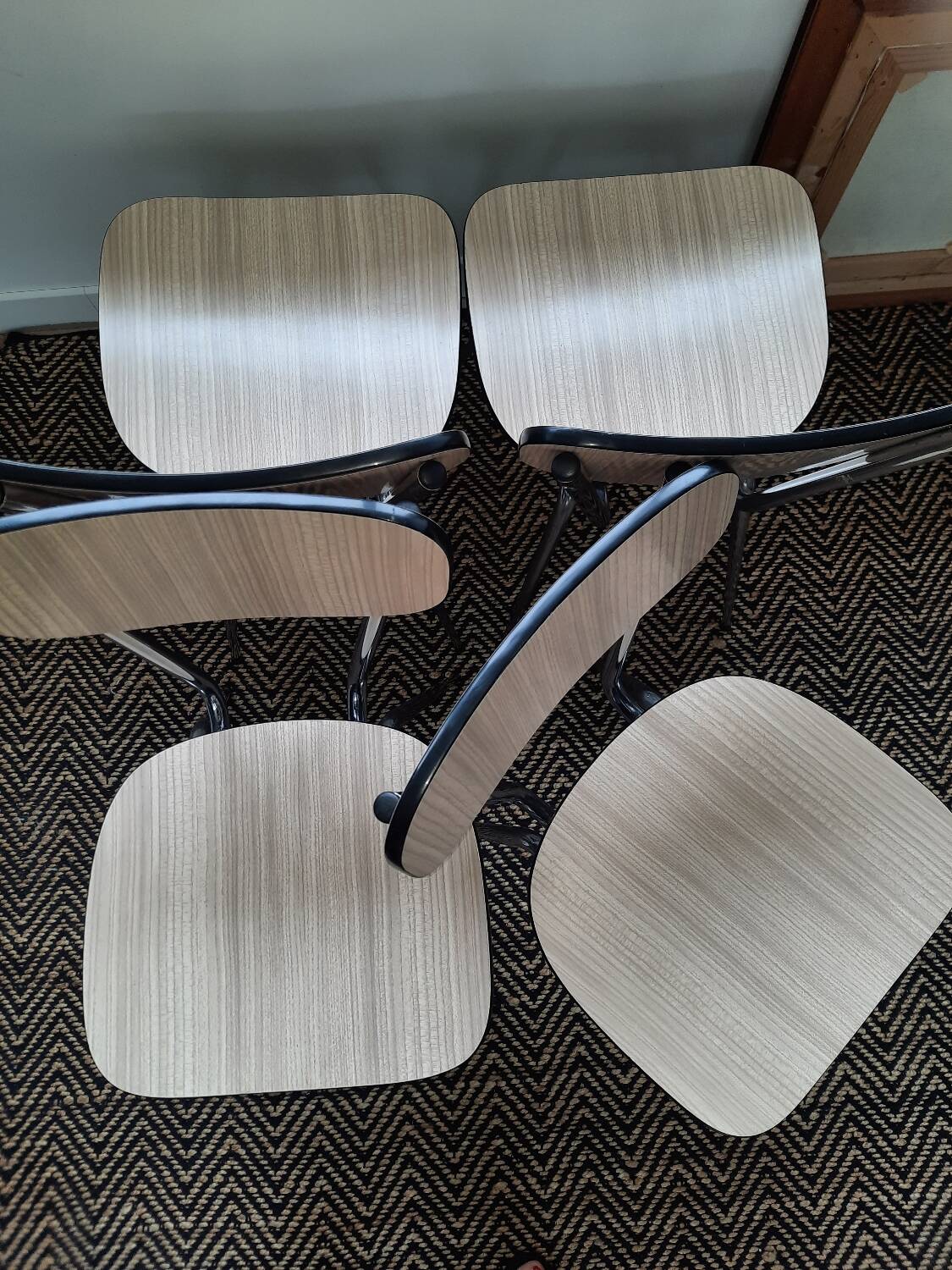 Set of 4 vintage Formica chairs
