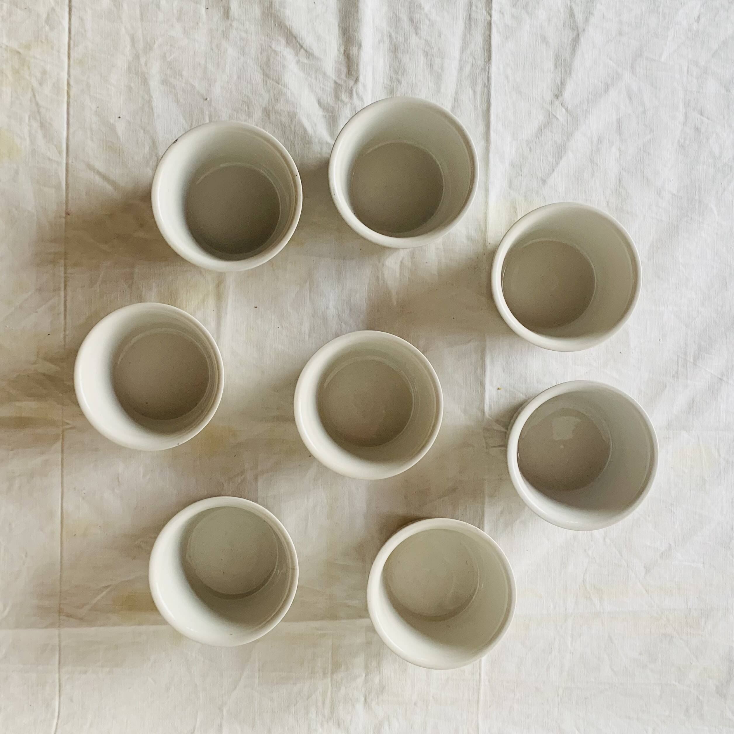 Set of 8 vintage Villeroy and Boch Luxembourg ramekins - floral decoration