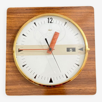 Arsa Formica wall clock, vintage pendulum from the 60s.