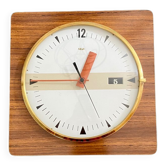 Horloge murale Arsa  Formica, pendule vintage années 60 .