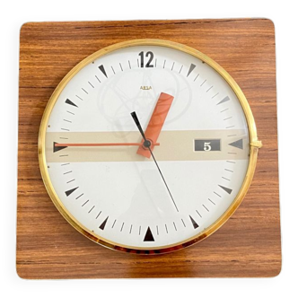 Arsa Formica wall clock, vintage pendulum from the 60s.