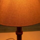 Vintage wooden table lamp from the 1960s.