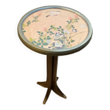 Vintage wooden pedestal table