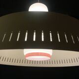 Pendant Lamp • Opaline & Perforated Metal • Jo Hammerborg • Fog & Mørup • 1960