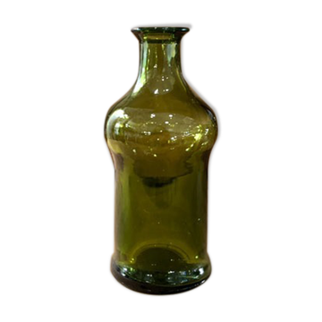 Green glass bottle or vial