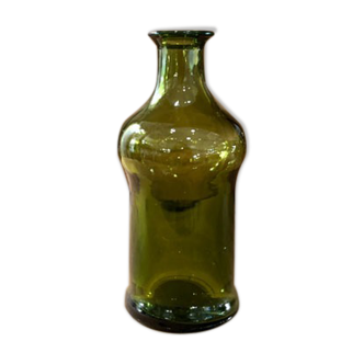 Green glass bottle or vial
