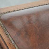 Set of four antique oak dining chairs in Art Nouveau style