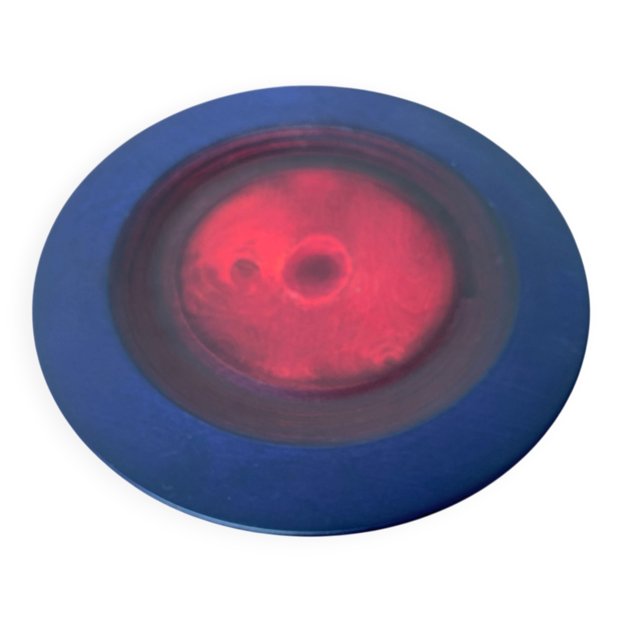 Assiette déco en bouleau finition vintage de Tailio Design, Finlande, années 1970