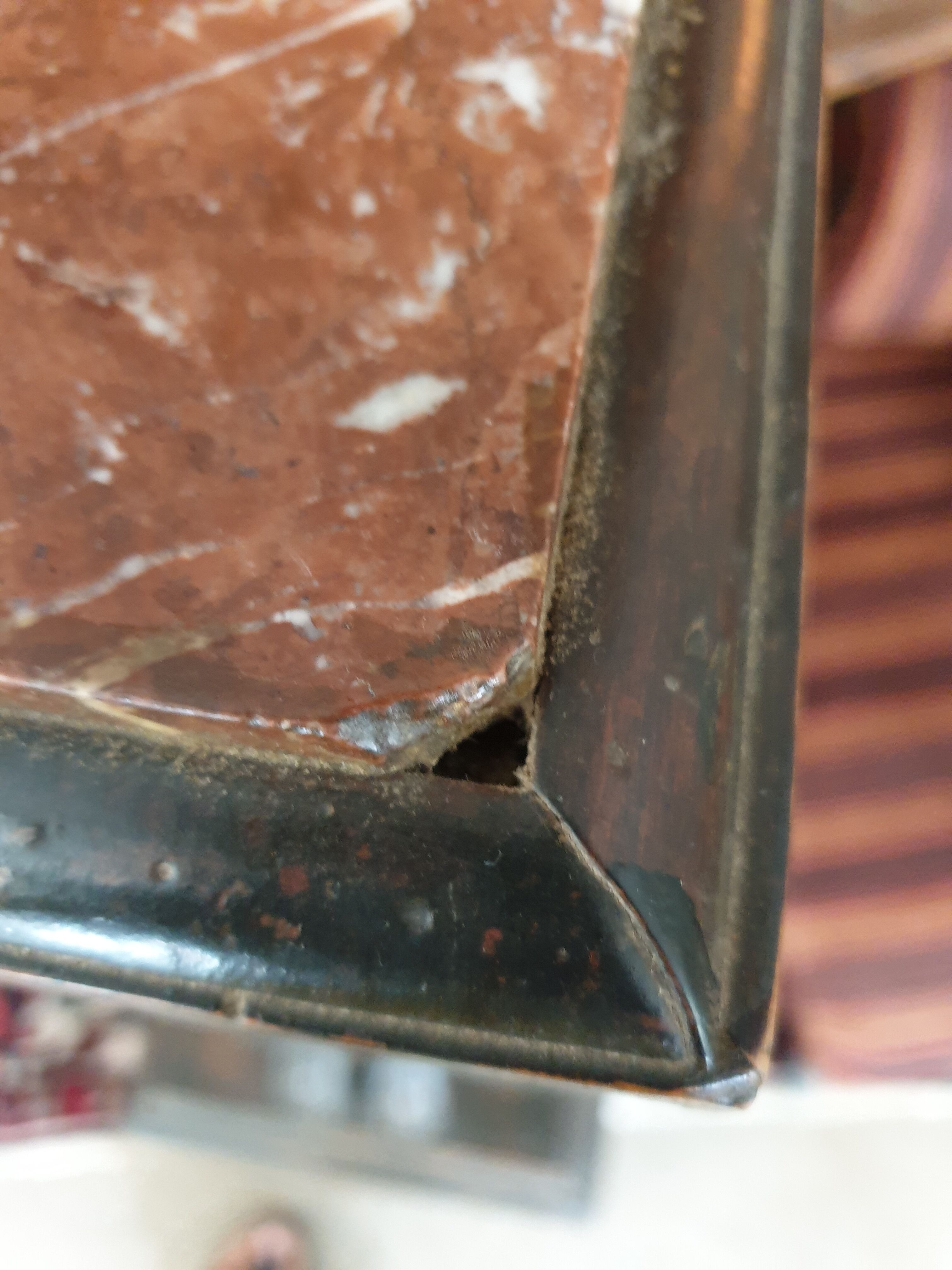 Saddle column griffin winged lion head