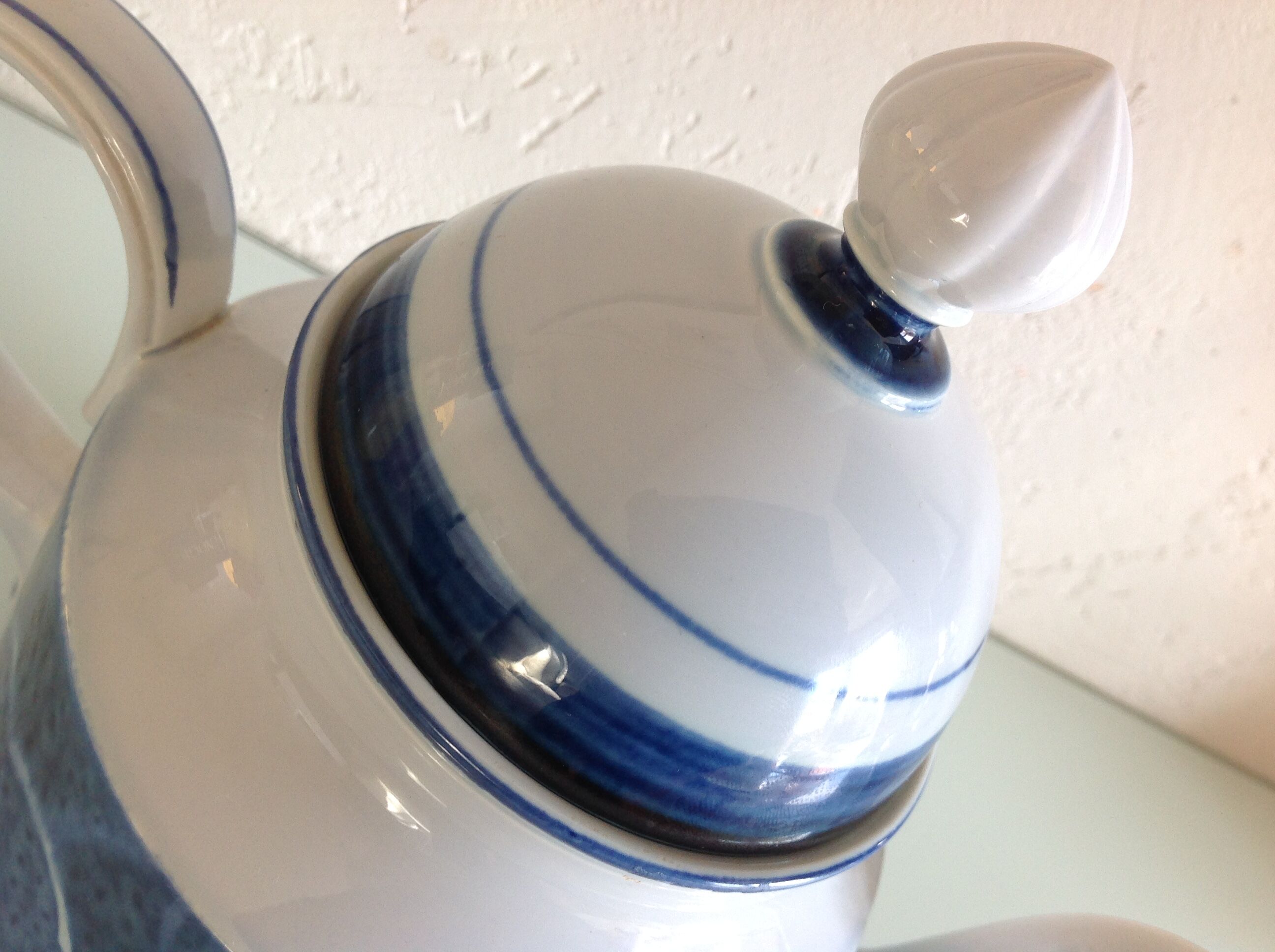 Cafetiere décor Blue Cloud by Villeroy - Boch / vintage 70s-80s