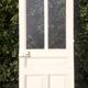 Old translucent glass communication door 82.5x214.2cm