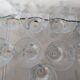 9 chiseled crystal stemmed glasses from the 70s
