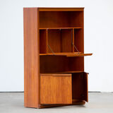 Scandinavian teak library with office 1960