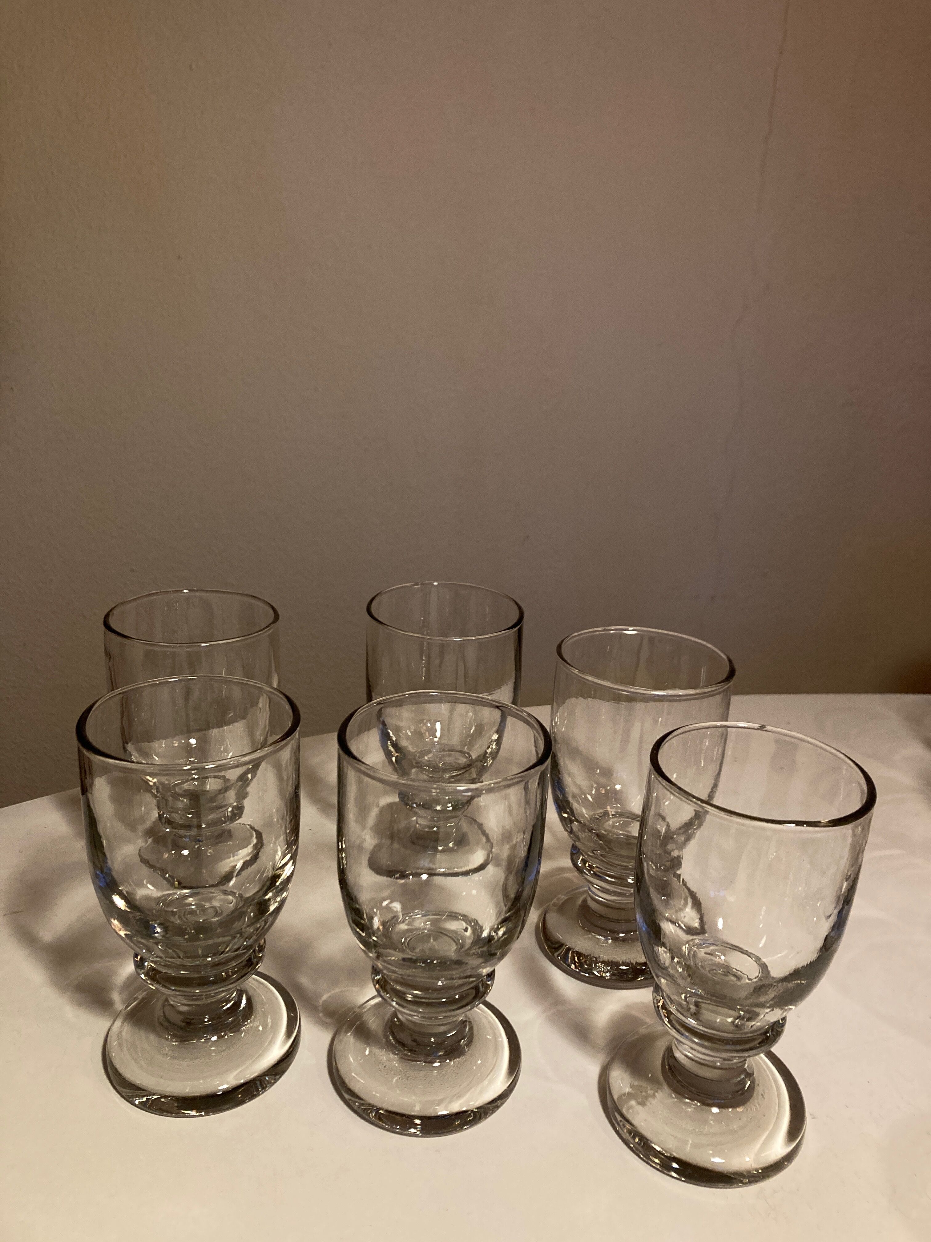 Produit BHV 6 verres tulipe 1950