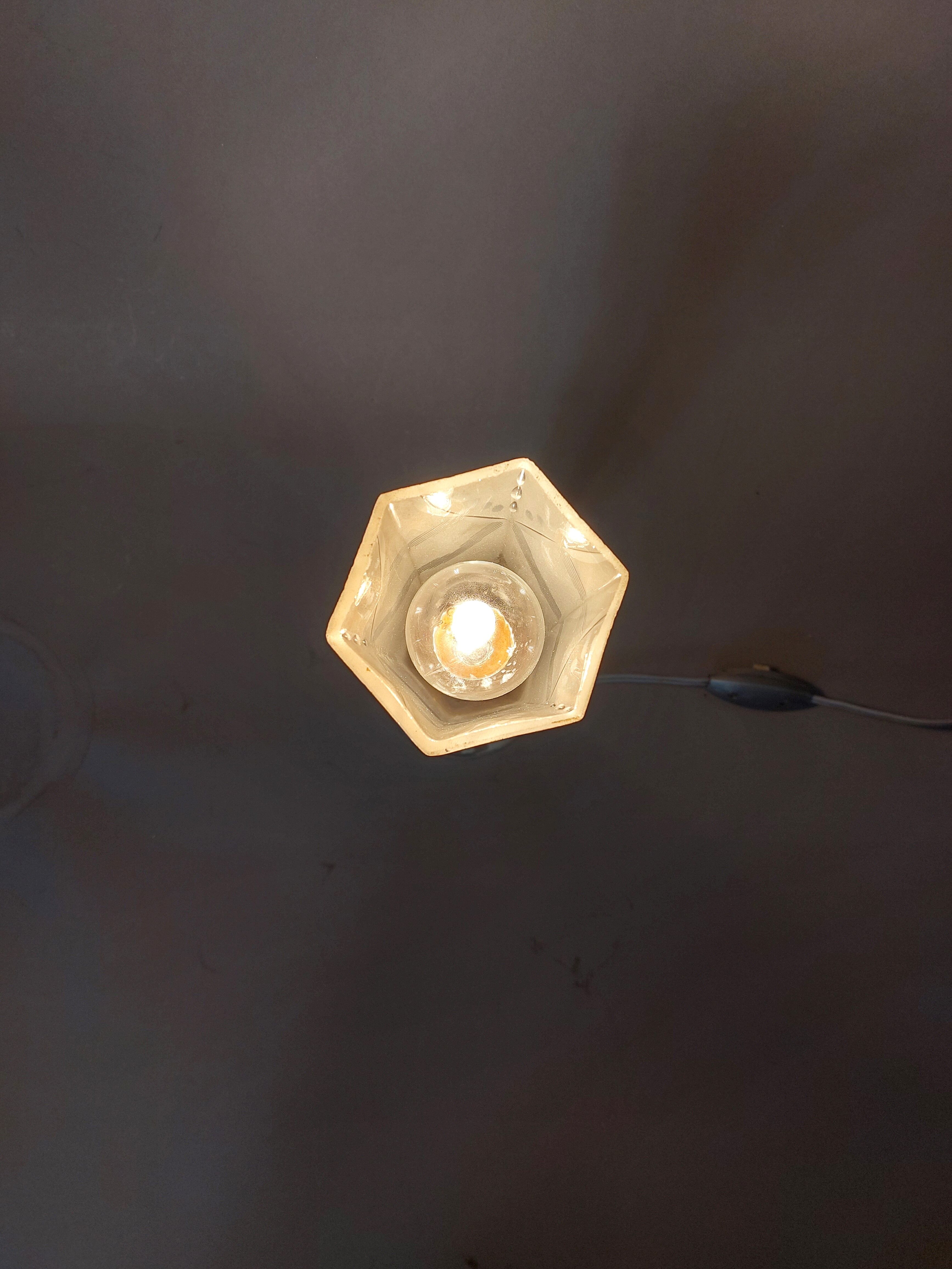 Bedside lamp in aluminum and brass 1930/1940