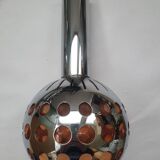 Raak orange three-light space age pendant light, 1970s Netherlands