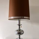 Large Mid-Century Italian Chrome Table Lamp, 1960s