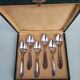 Six silverplated teaspoons
