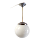 Bauhaus opaline globe pendant light 25 cm - mid-20th century