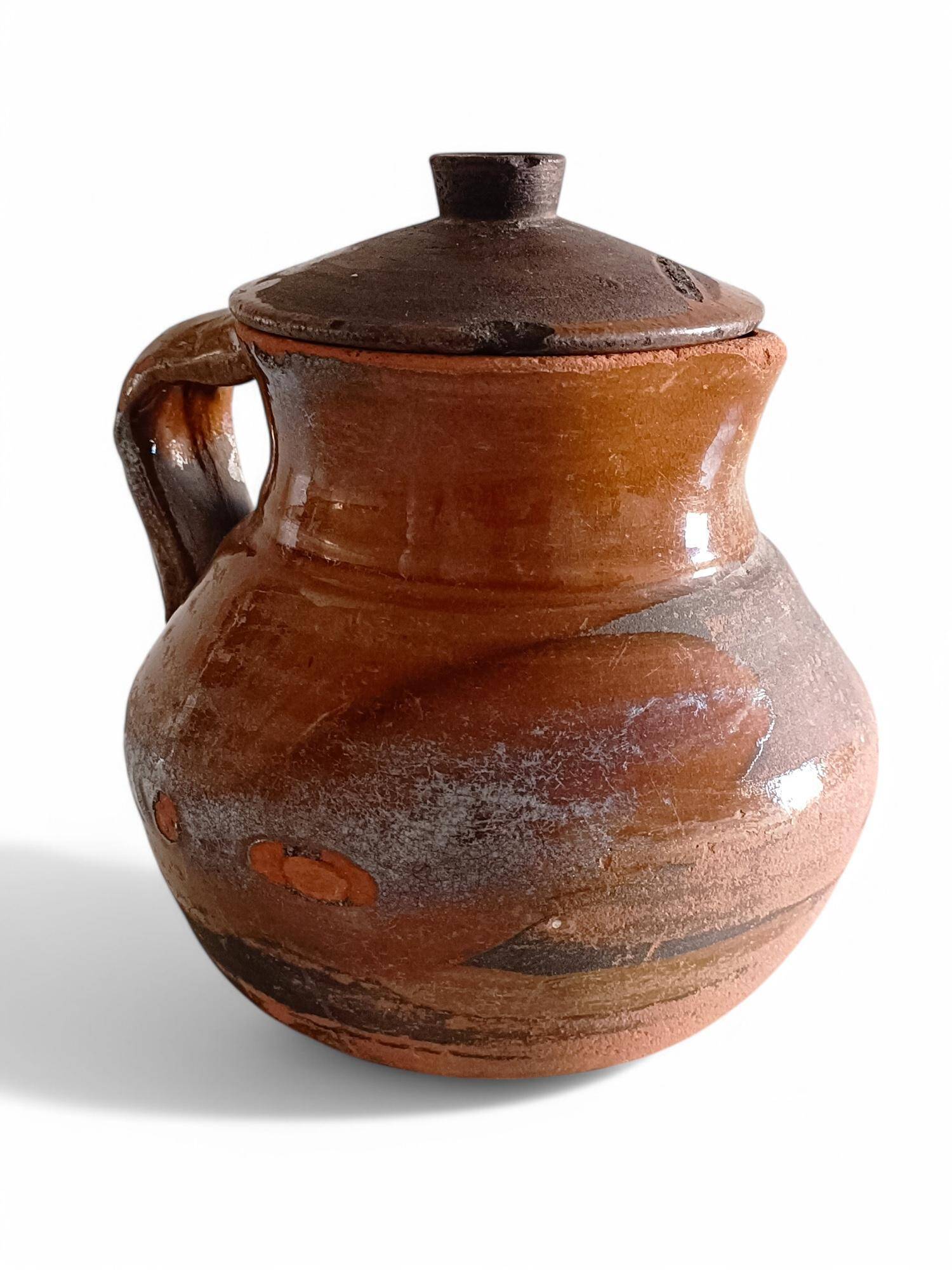 Rustic Terracotta Cooking Olla, Hand-Crafted, Spanish, 19th Century