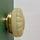Vintage Art Deco globe wall or ceiling light in yellow opaline.