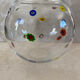 Art glass round vase, Millefiori technique (Murano style)