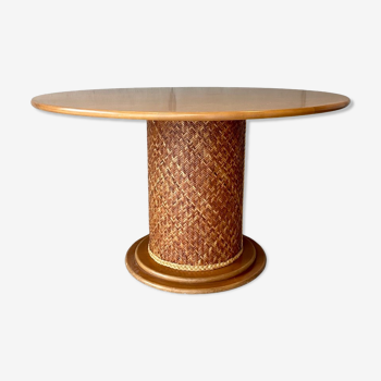 Table pied cylindre