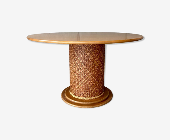 Table pied cylindre