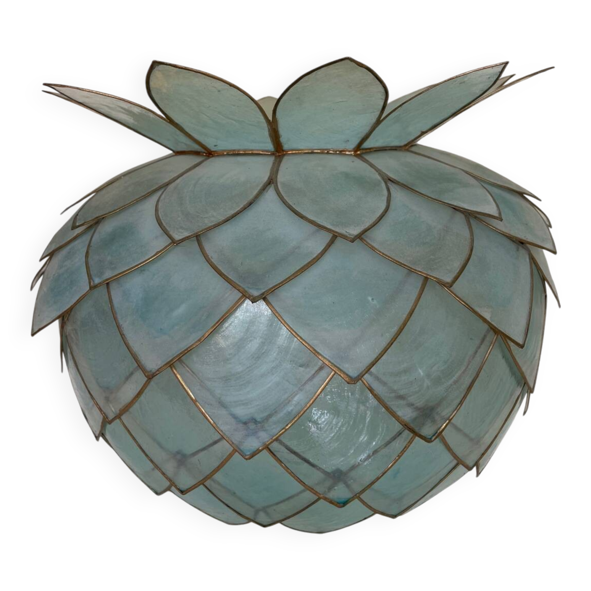 Abat-jour en nacre vintage