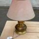 Vintage lamp with a bronze and gold brass ball base by Gura Leuchten.