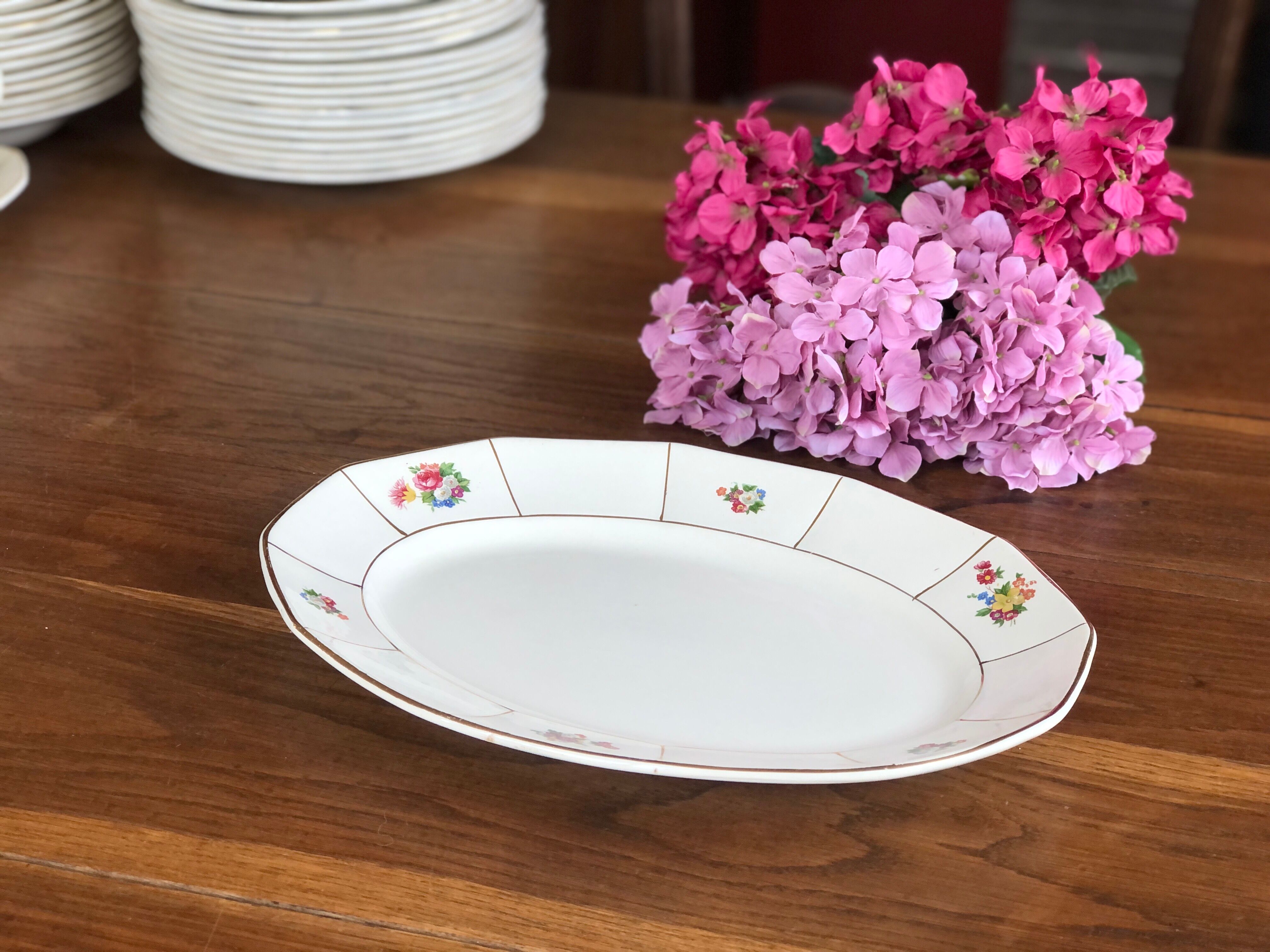 Oval dish Prado Digoin and Sarreguemines